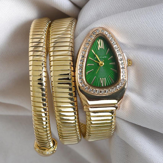 BVLGARI Snake Twist Watch – One Size Fits All | For Her | 6 Month Warranty