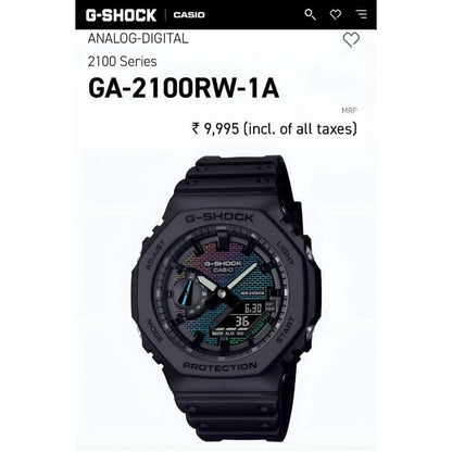 Casio G-Shock Casio OAK GA-2100RW-1A Rainbow Dial – 6 Month Warranty