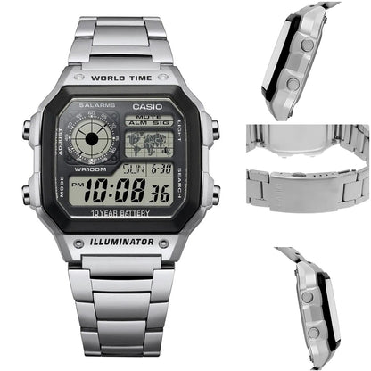 Casio Royale AE-1200WHD-1AV – Iconic World Timer | 6 Month Warranty
