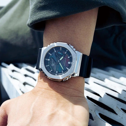 Casio G-Shock Casio OAK GA-2100RW-1A Rainbow Dial – 6 Month Warranty