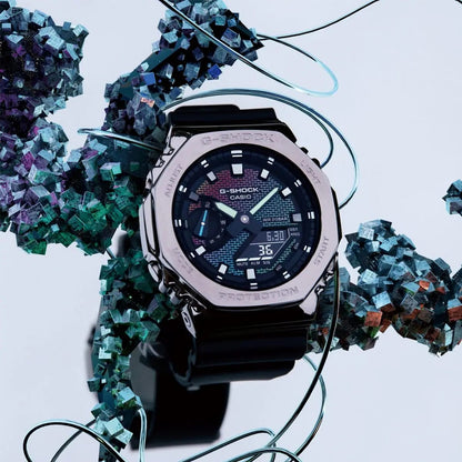 Casio G-Shock Casio OAK GA-2100RW-1A Rainbow Dial – 6 Month Warranty