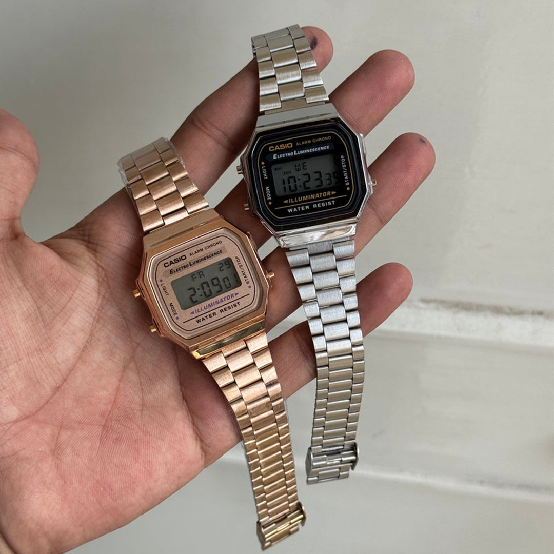 Digital Casio Vintage 7A Watch Combo with 6 Month Warranty