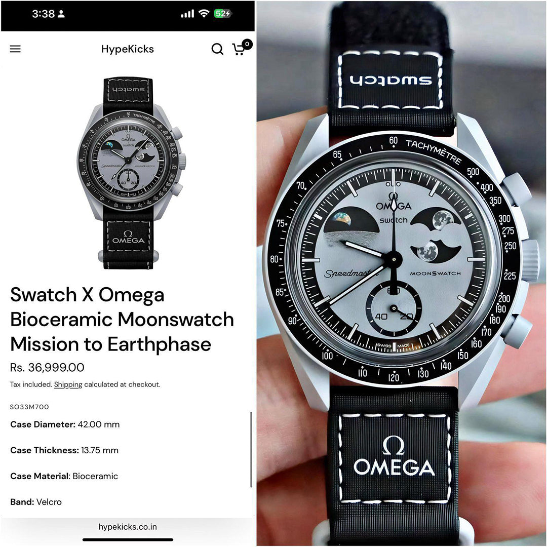 OMEGA x SWATCH MOONSWATCH – Mission to the Moon Edition For Men | 6 Month Warranty