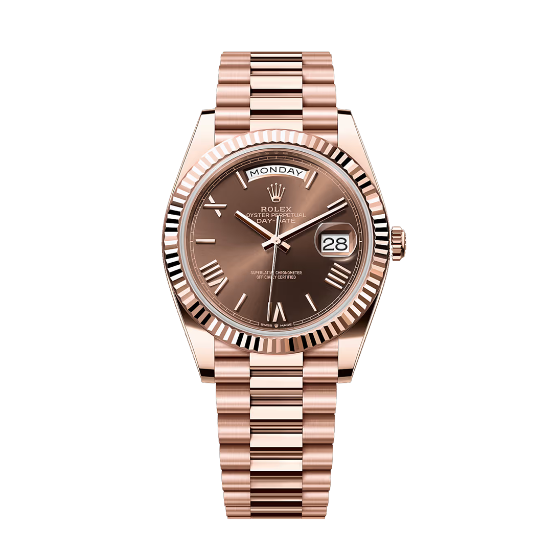 Rolexx Day-Date 40 Rose Gold