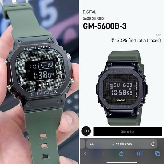 Casio Vintage Fiber Digital Watch - 6 Month Warranty
