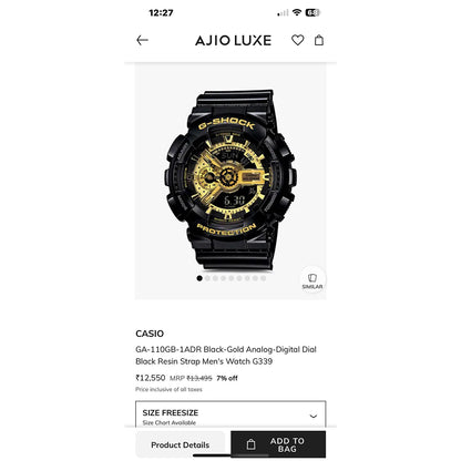 G-SHOCK GA-110GB-1 – Premium Edition with Tin Box & 6 Month Warranty